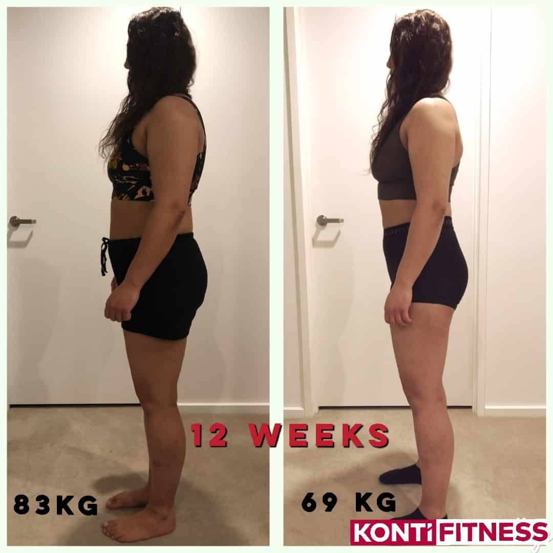 weight loss with konti fitness 12 week program