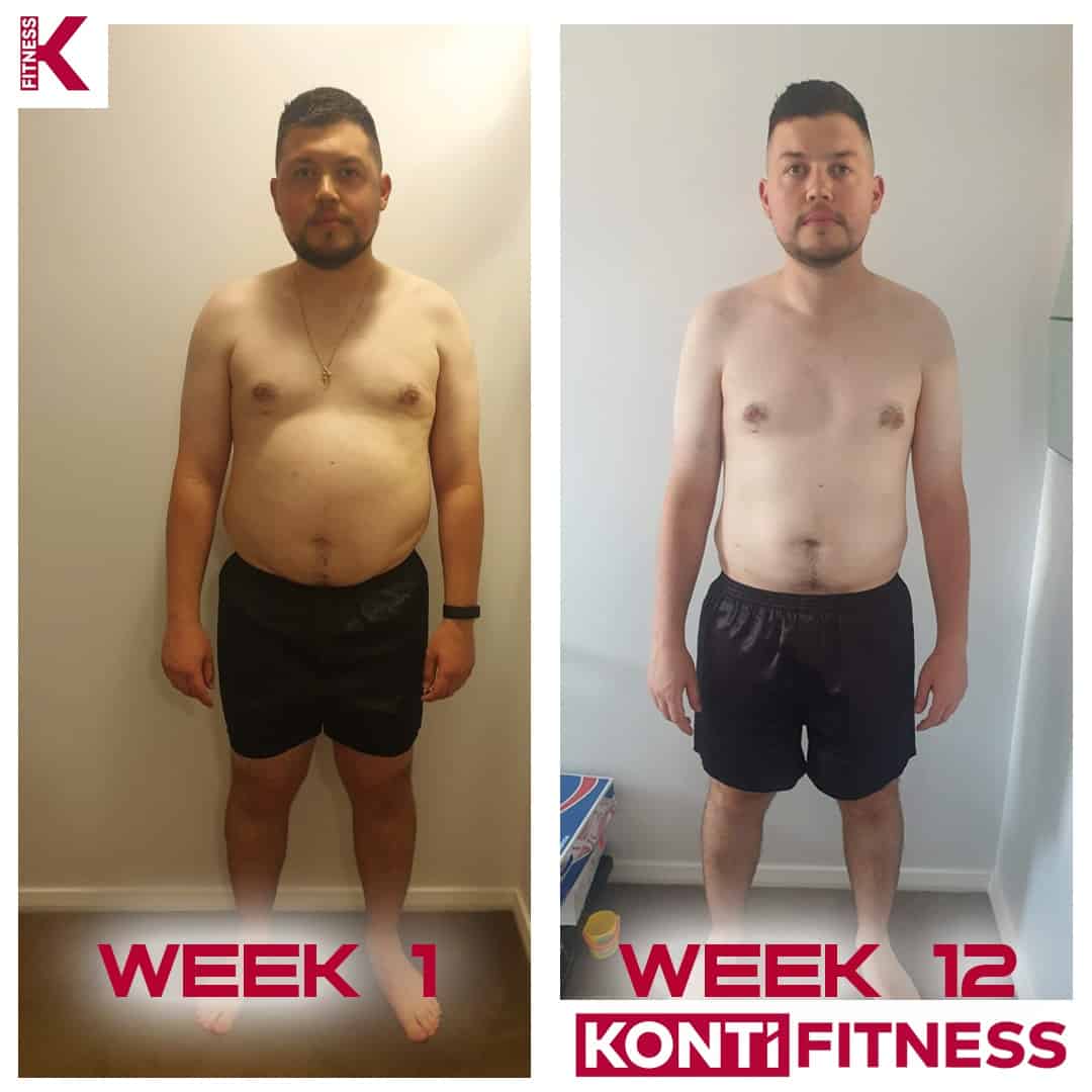 weight loss with konti fitness 12 week program